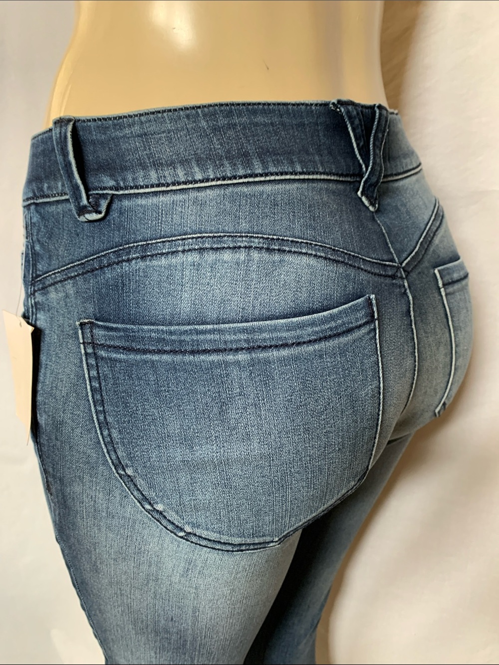 DEMOCRACY Jeans Women’s Tummy Control Size 4 Petite Mid Wash Skinny Jeans NWT - Picture 7 of 7